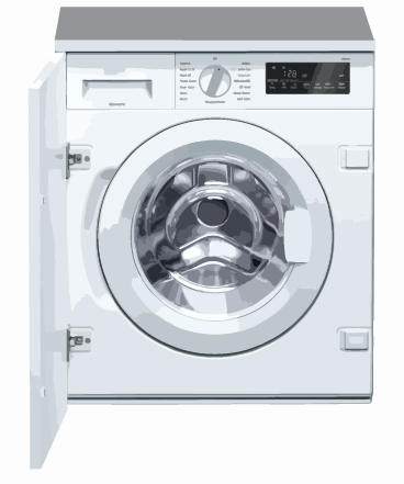 Integrated clothes washer-dryers